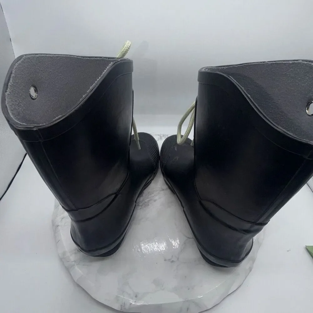 NOMAD Black Kelly B Rubber Rain Boots-9